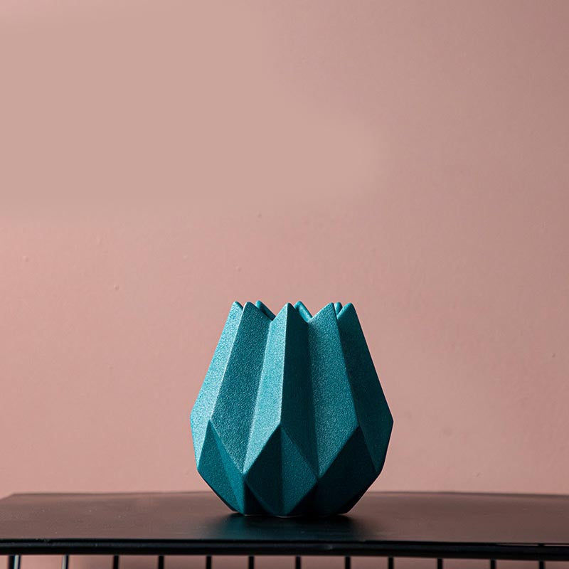 Ceramic Origami Vase Centerpiece