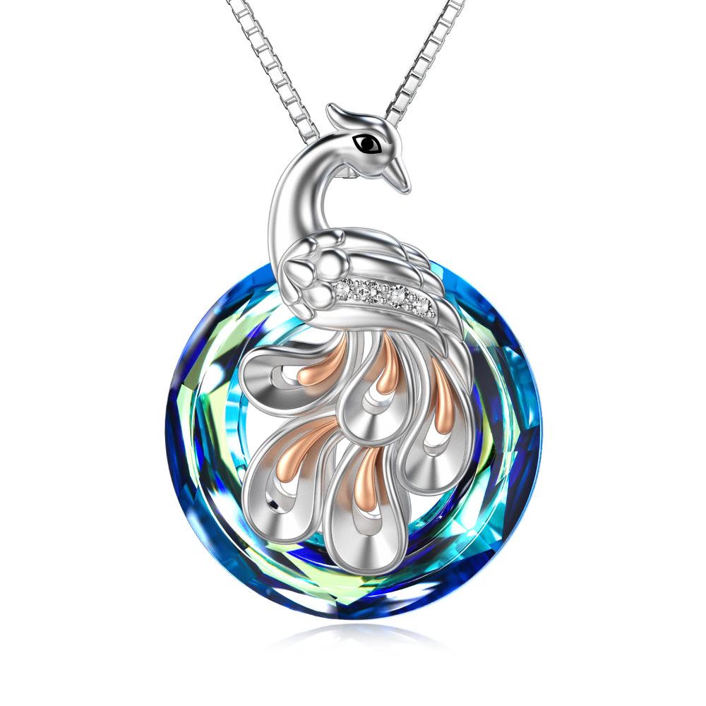 Grand Rising Sterling Silver Phoenix Pendant