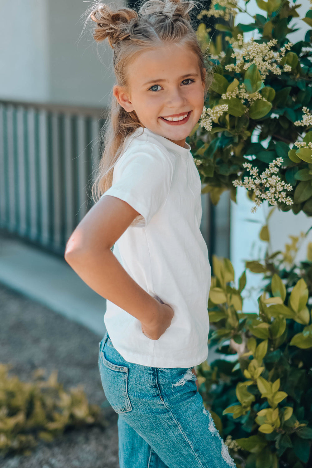 Girls Short Sleeve Crewneck T-Shirt