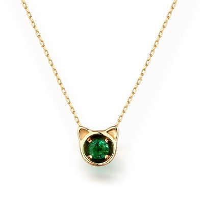 Smitten Kitten 14k Gold Necklace