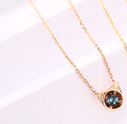 Smitten Kitten 14k Gold Necklace