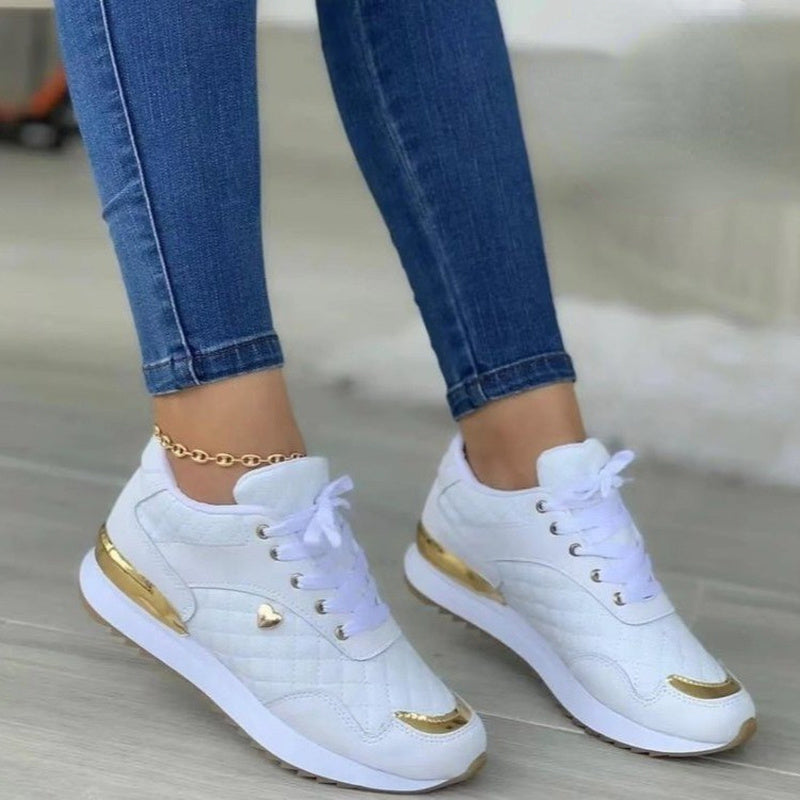 Love Me More Patchwork Sneakers