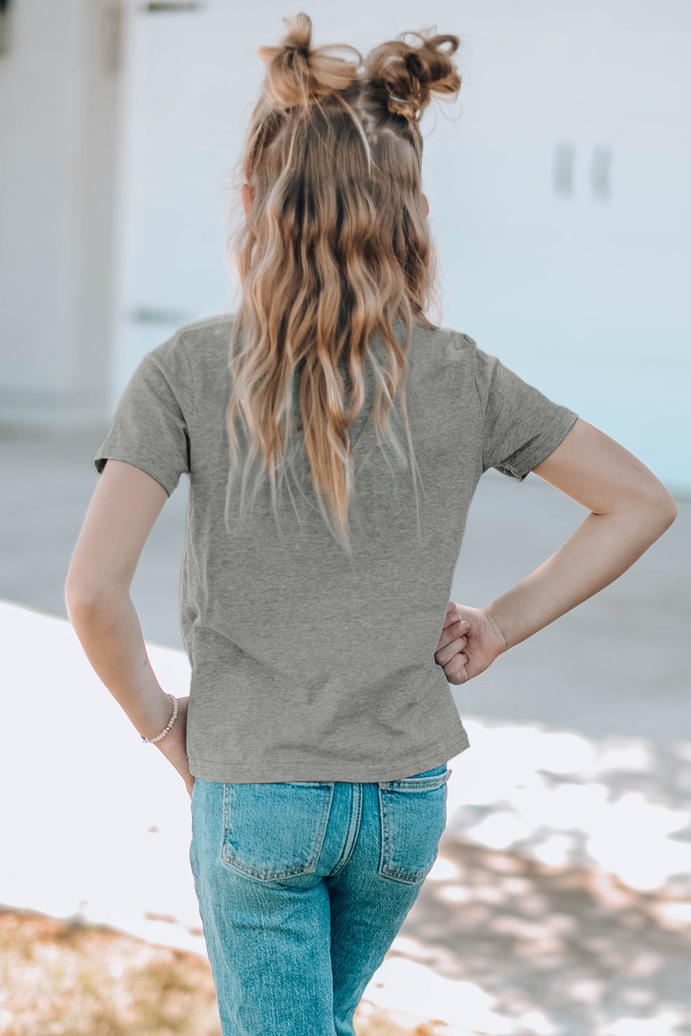 Girls Short Sleeve Crewneck T-Shirt
