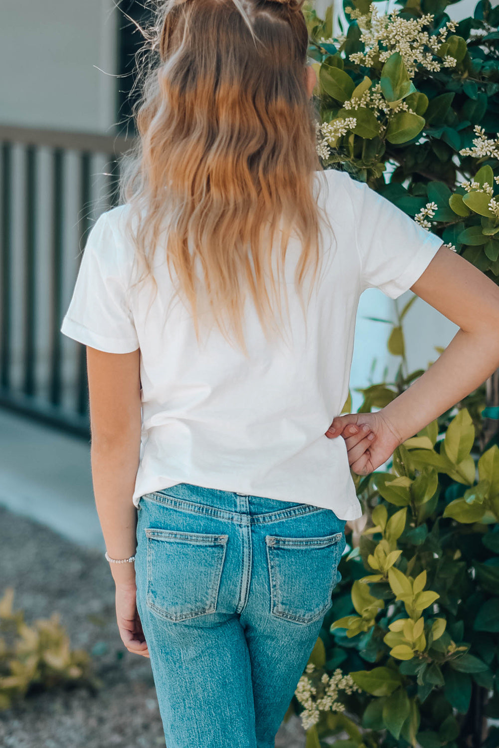 Girls Short Sleeve Crewneck T-Shirt
