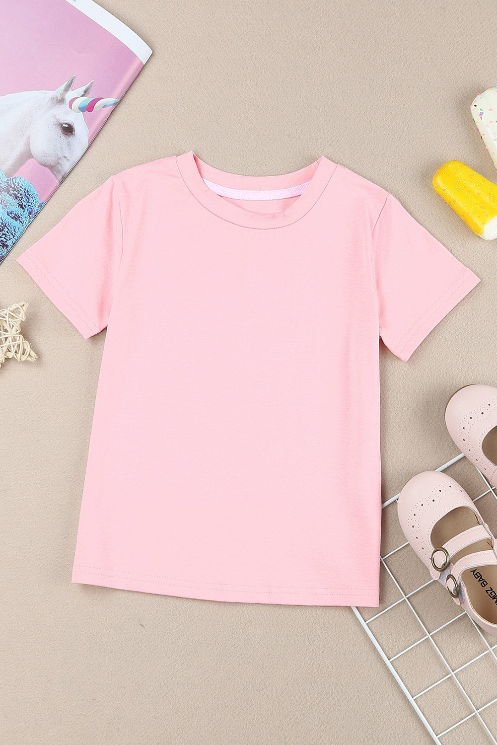 Girls Short Sleeve Crewneck T-Shirt