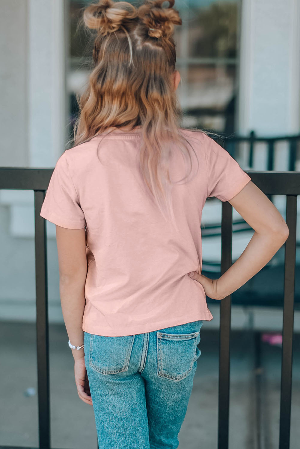 Girls Short Sleeve Crewneck T-Shirt