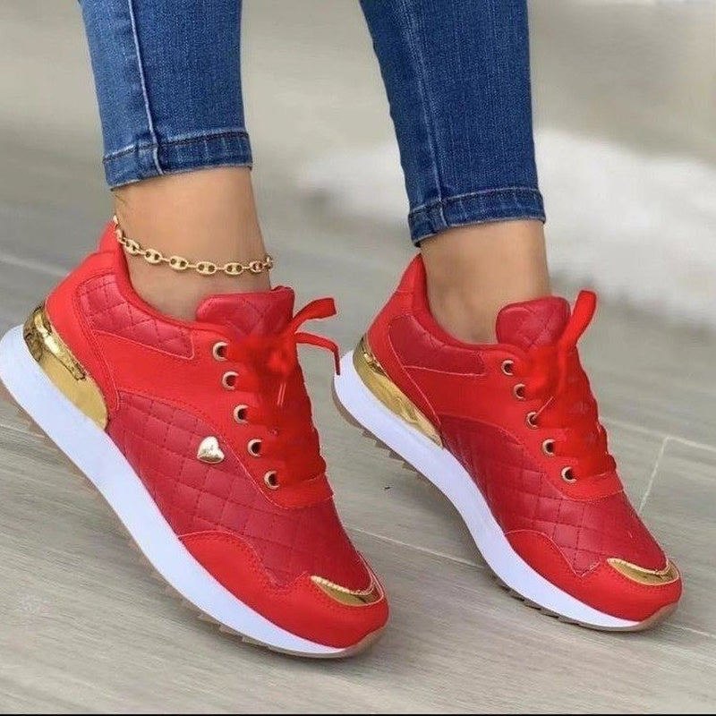 Love Me More Patchwork Sneakers