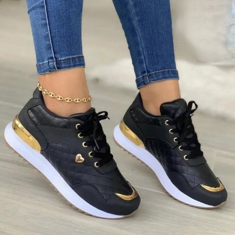 Love Me More Patchwork Sneakers